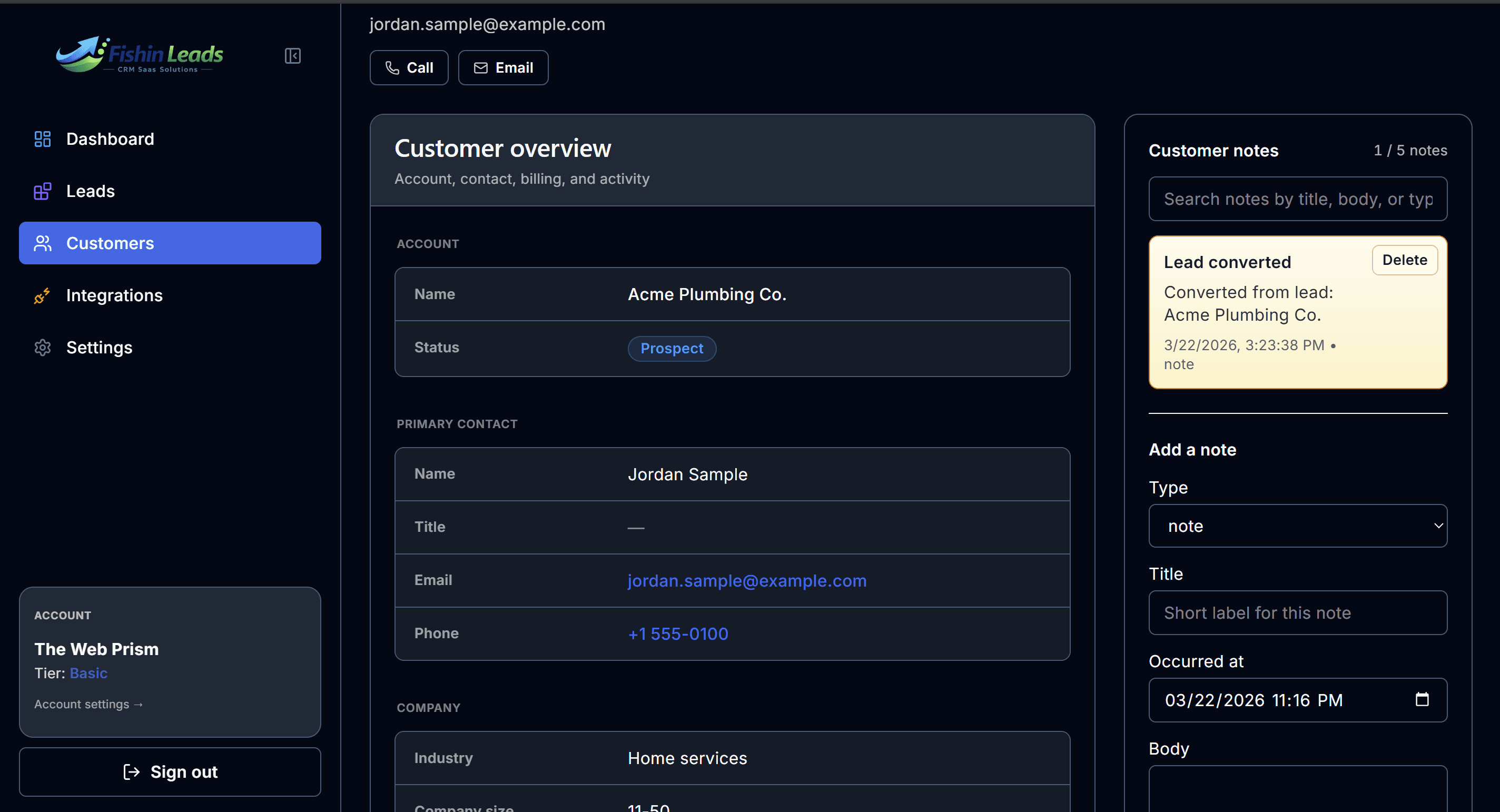 3. Convert Leads To Customers product view