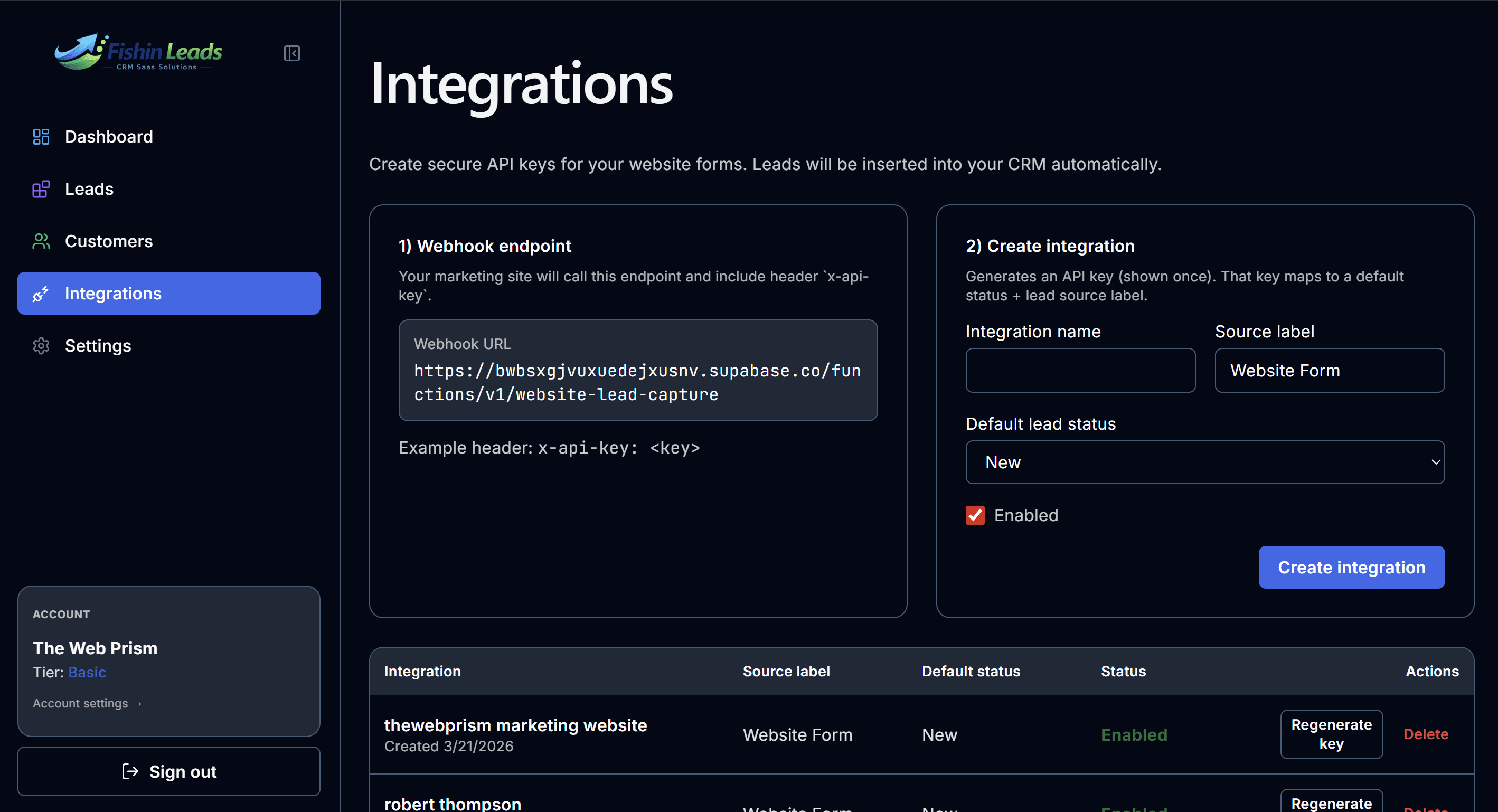 1. Integrate Your Websites Forms product view